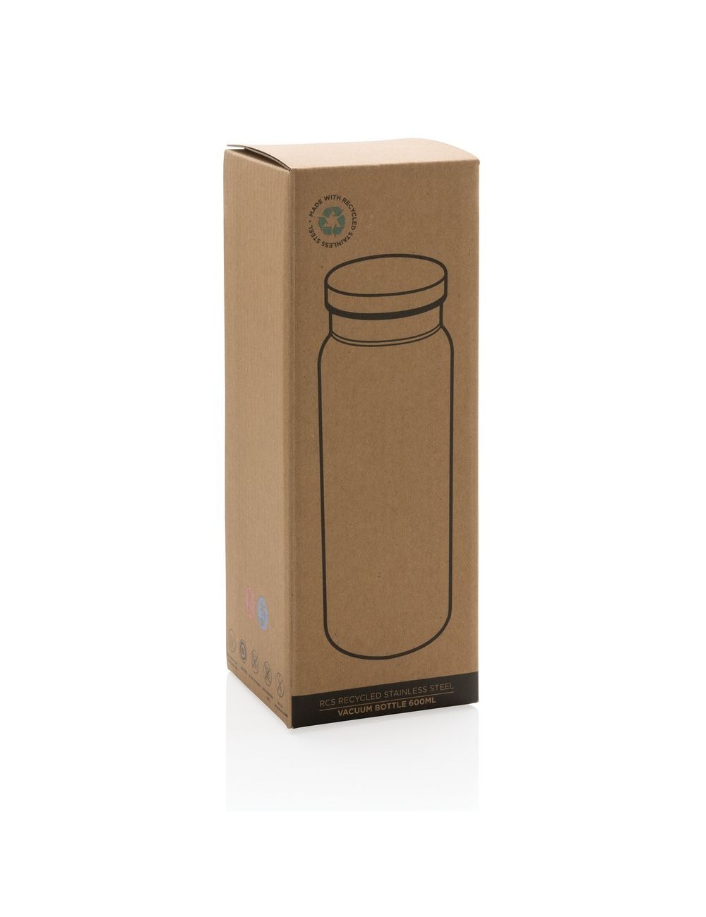 Butelka termiczna 600 ml, stal nierdzewna z...