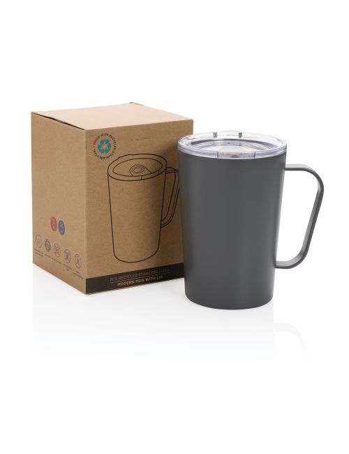 Kubek termiczny 420 ml, stal nierdzewna z recyklingu