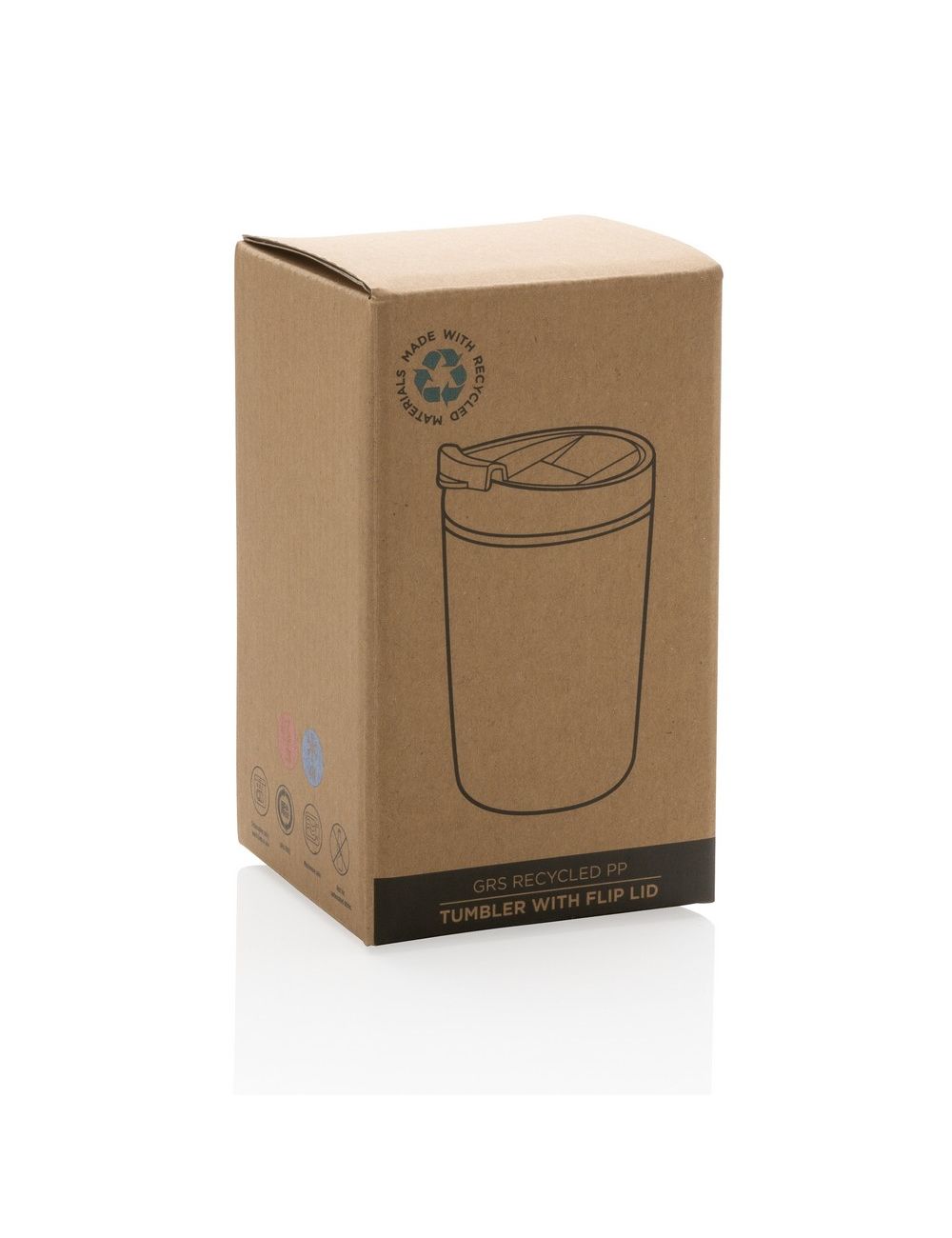 Kubek podróżny 300 ml z PP z recyklingu