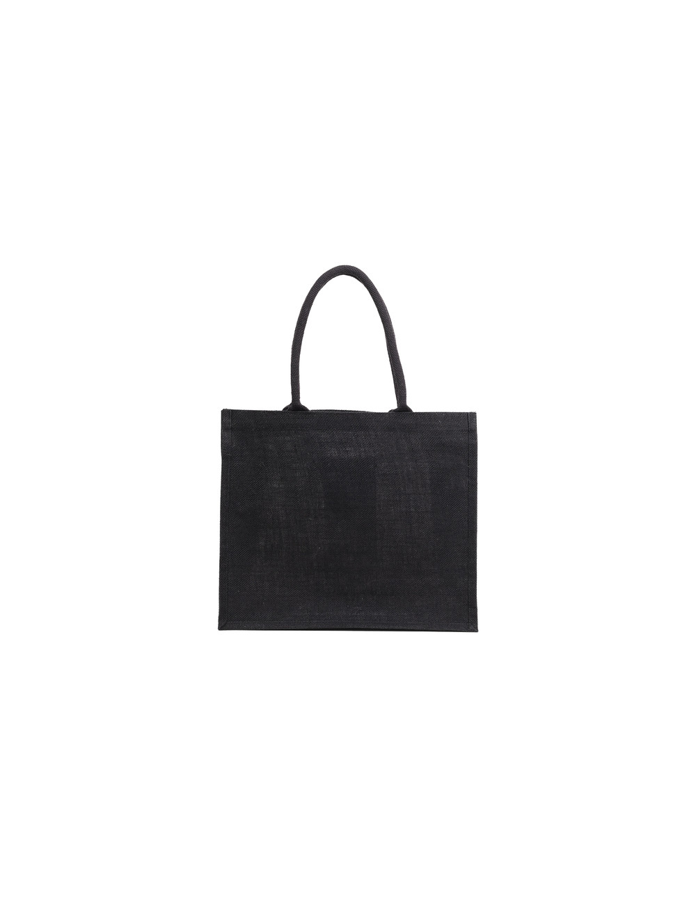Torba na zakupy z juty Natural Shopper, czarny