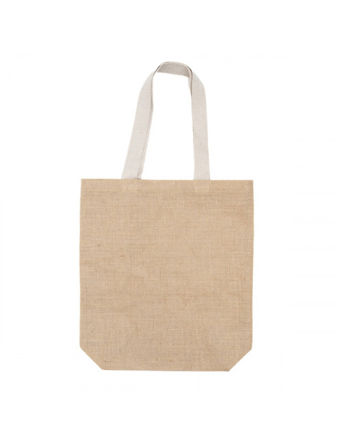 Torba na zakupy z juty Jeco, beżowy 