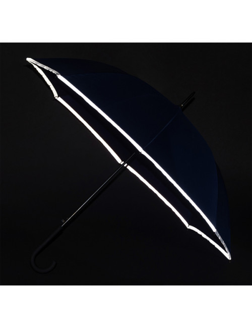 Parasol z taśmą odblaskową Refu, niebieski