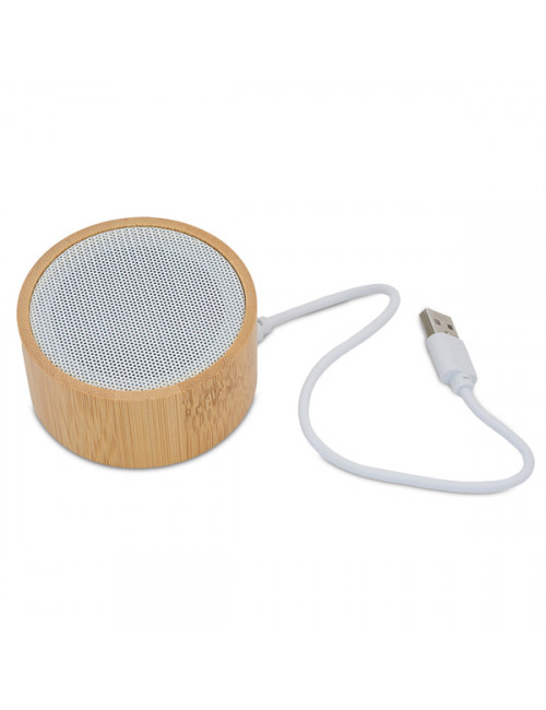 Bambusowy głośnik Bluetooth Soundy, brązowy 