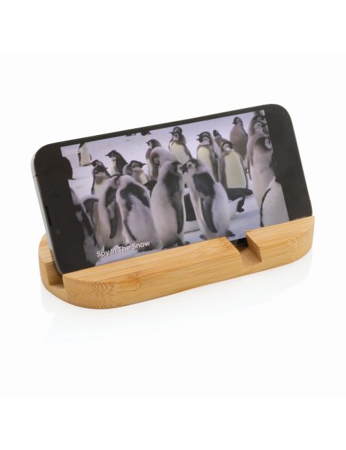 Bambusowy stojak na telefon, tablet