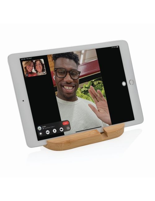 Bambusowy stojak na telefon, tablet