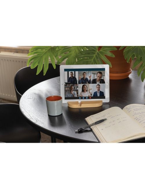 Bambusowy stojak na telefon, tablet