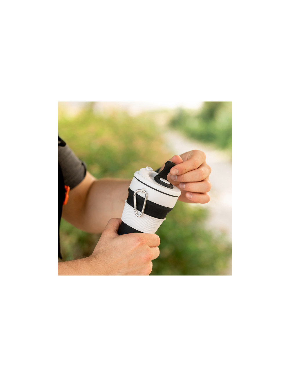 Kubek silikonowy 350ml Flexi, czarny