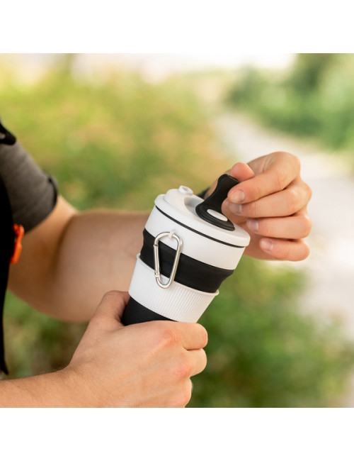 Kubek silikonowy 350ml Flexi, czarny