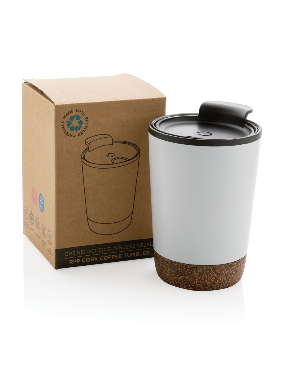 Kubek termiczny 300 ml, PP z recyklingu