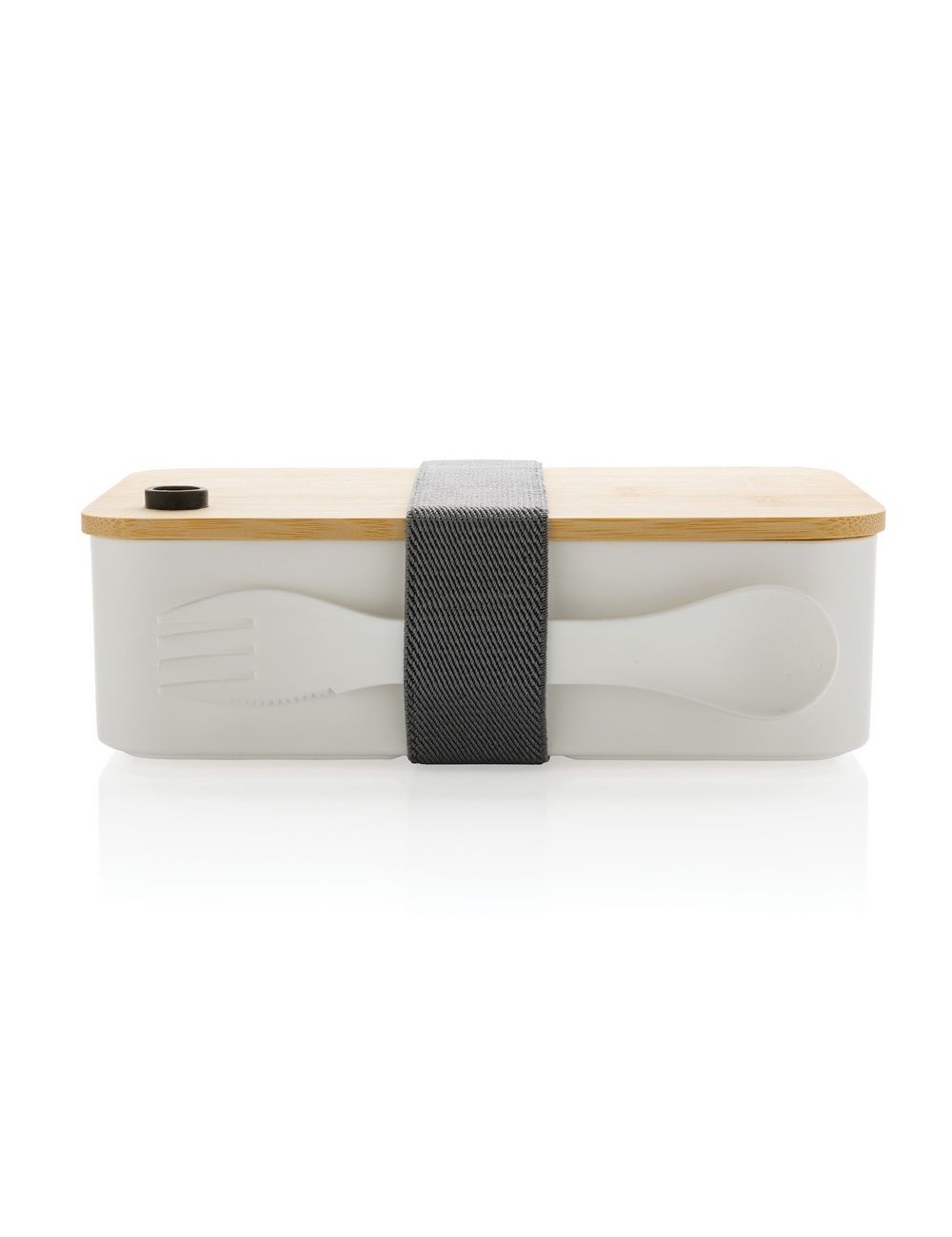 Pudełko śniadaniowe z bambusowym wieczkiem, PP...