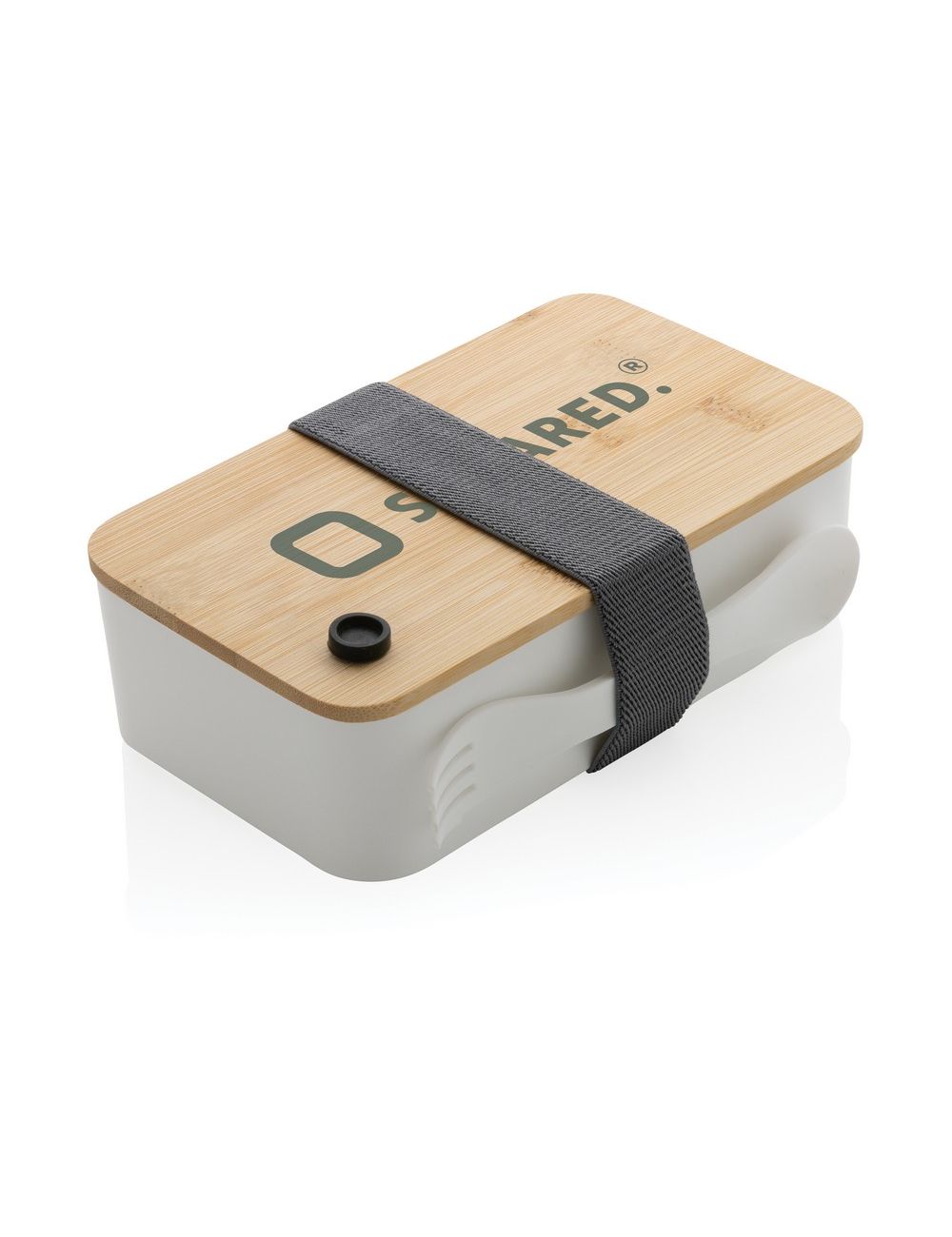 Pudełko śniadaniowe z bambusowym wieczkiem, PP...