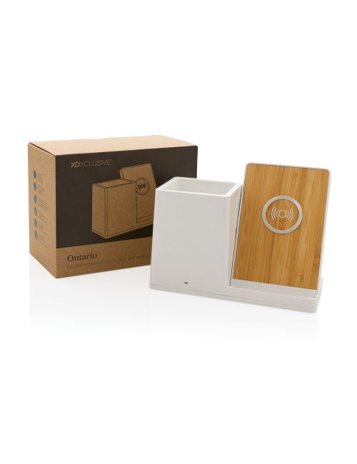 Ładowarka bezprzewodowa 10W, organizer na biurko Ontario