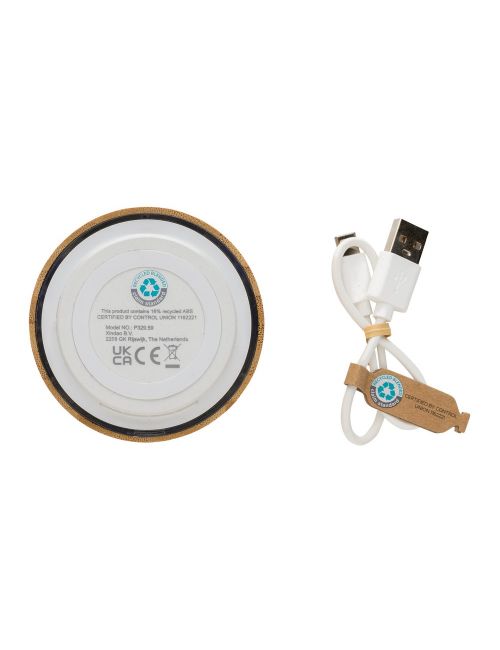 Bambusowy głośnik bezprzewodowy 3W, RABS