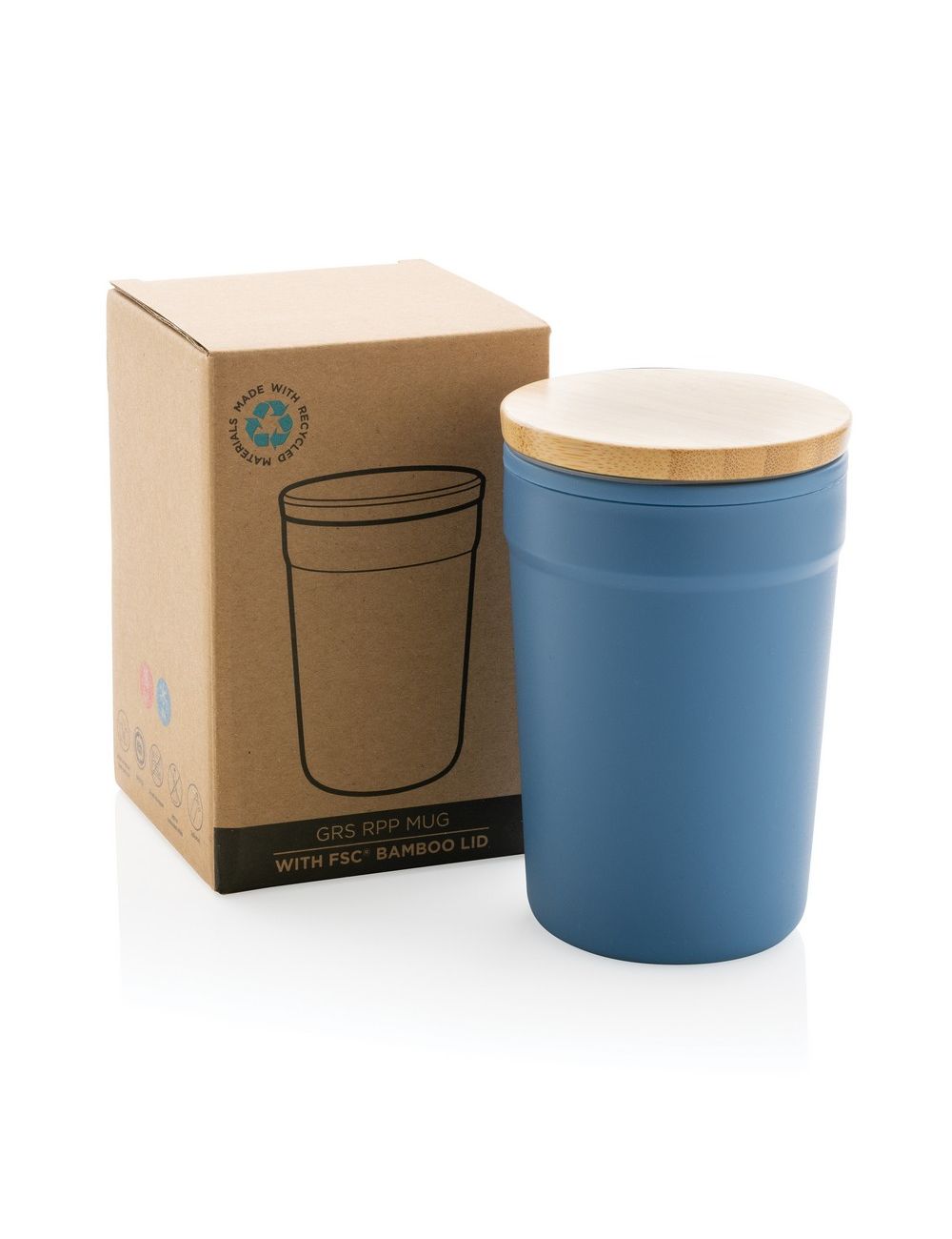 Kubek podróżny 300 ml z PP z recyklingu