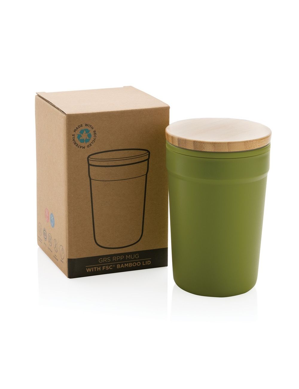 Kubek podróżny 300 ml z PP z recyklingu