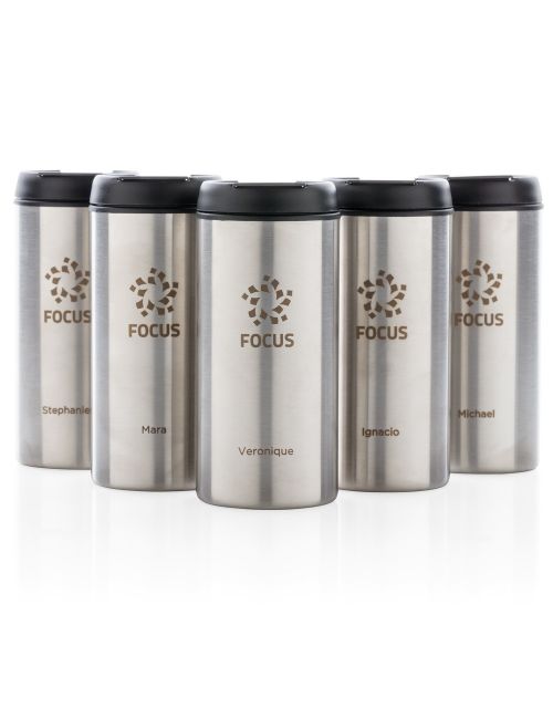 Kubek podróżny 330 ml Metro ze stali nierdzewnej z recyklingu