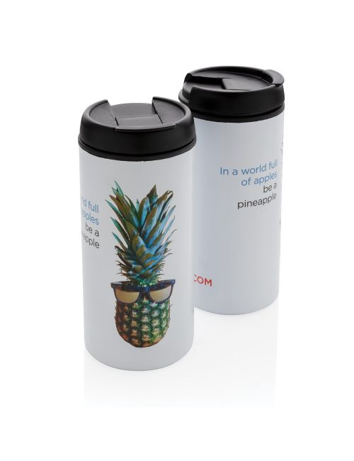 Kubek podróżny 330 ml Metro ze stali nierdzewnej z recyklingu