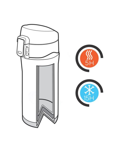 Kubek termiczny 300 ml, stal nierdzewna z recyklingu