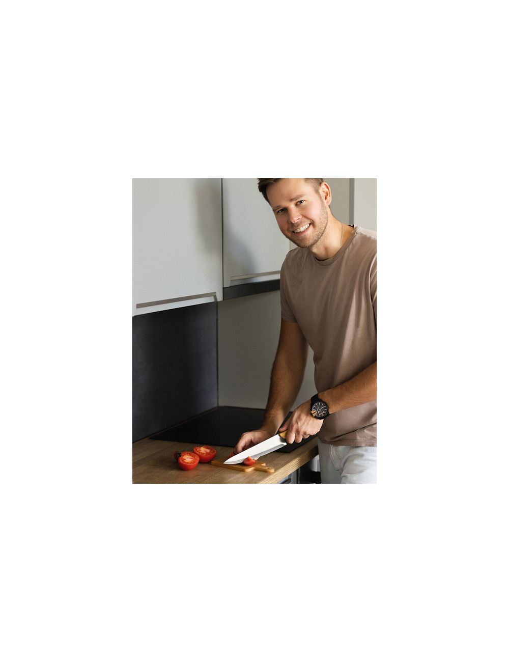 Nóż szefa kuchni Master, beżowy 