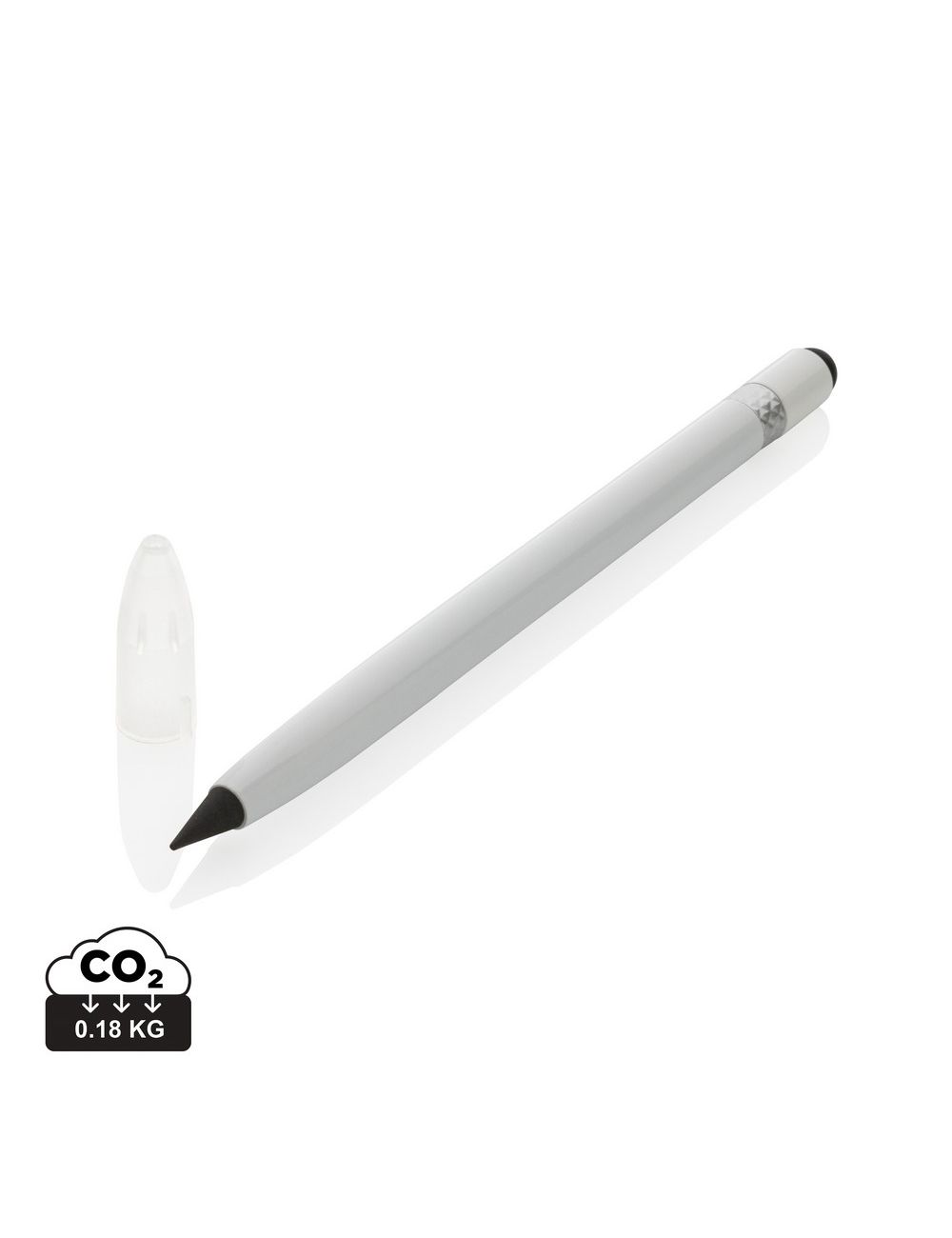Aluminiowy "wieczny" ołówek z gumką