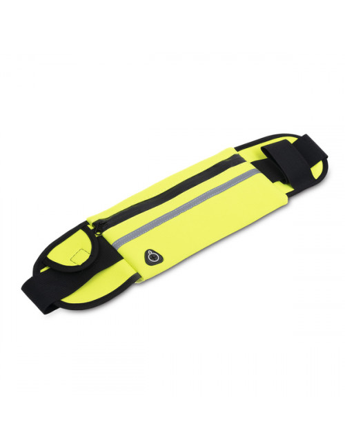 Saszetka na pas z uchwytem na butelkę Allget, żółty 