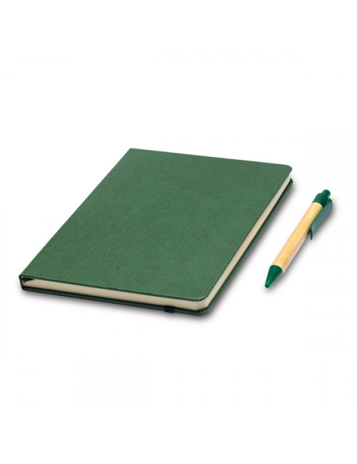 Zestaw upominkowy notes z długopisem Forest, zielony 