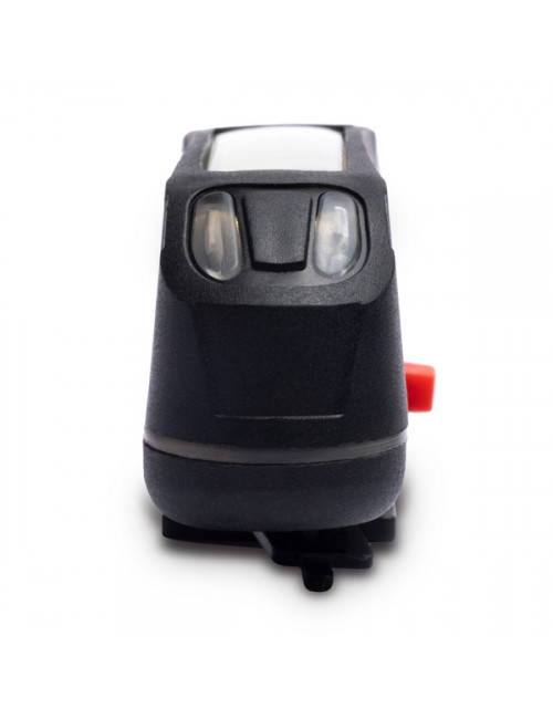 Lampka rowerowa Utrecht,  ładowana przez  USB, czarny