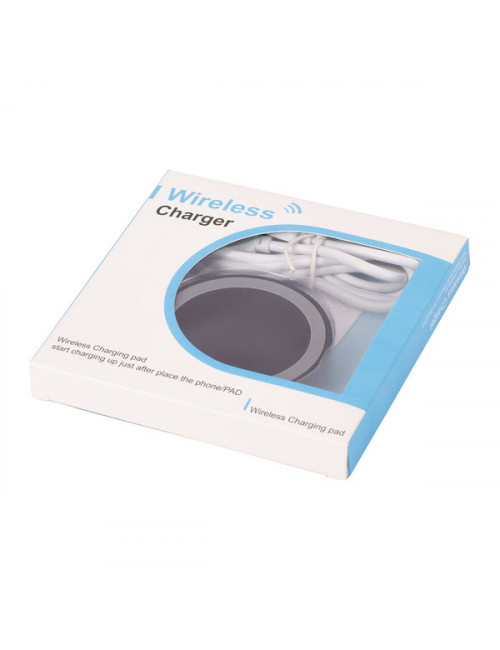 Zestaw ładowarka indukcyjna z adapterem, czarny