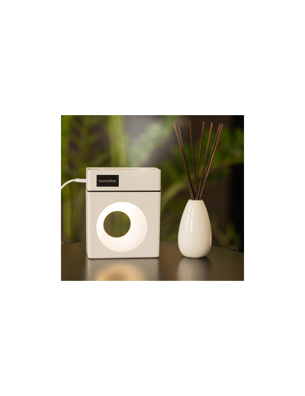 Nawilżacz powietrza z lampką Breath, biały 