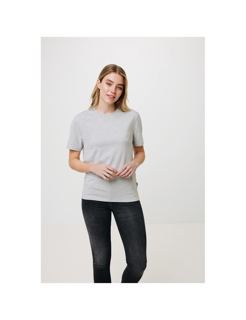 Koszulka z niebarwionej bawełny z recyklingu...