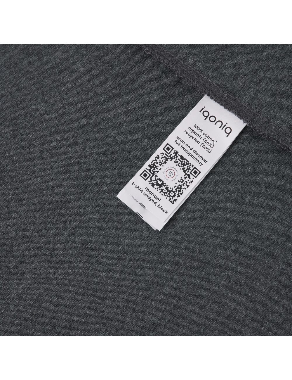 Koszulka z niebarwionej bawełny z recyklingu...