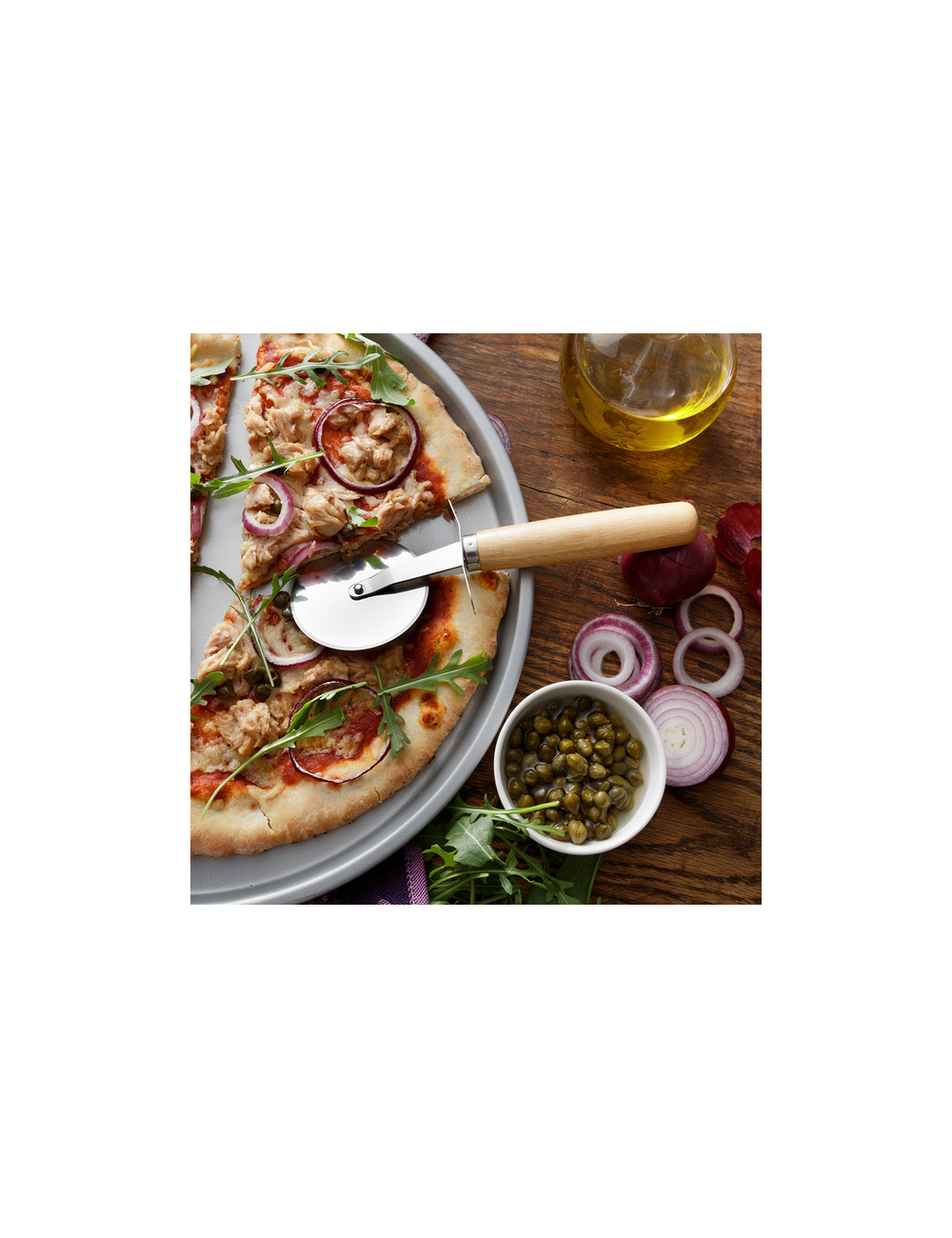 Nóż do pizzy Bianca, brązowy 