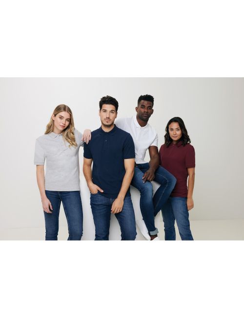 Koszulka polo z bawełny z recyklingu Iqoniq Yosemite