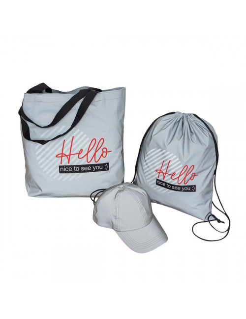 Torba odblaskowa Mangalia, srebrny 