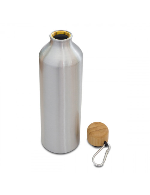 Butelka aluminiowa Luqa 800ml, srebrny