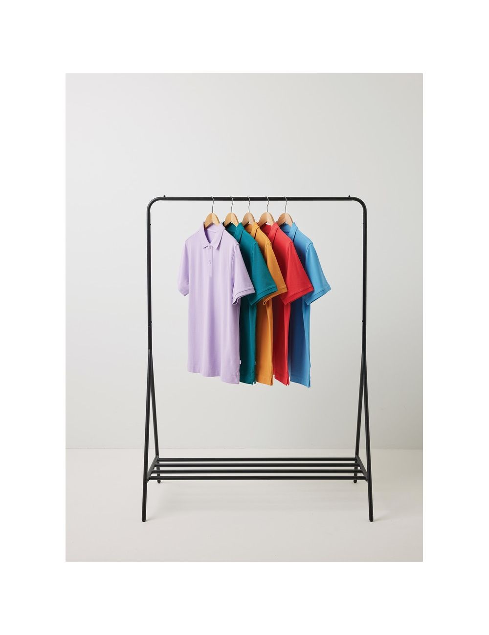 Koszulka polo z bawełny z recyklingu Iqoniq...