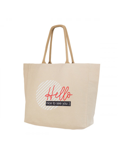 Torba bawełniana XXL Raya, beżowy