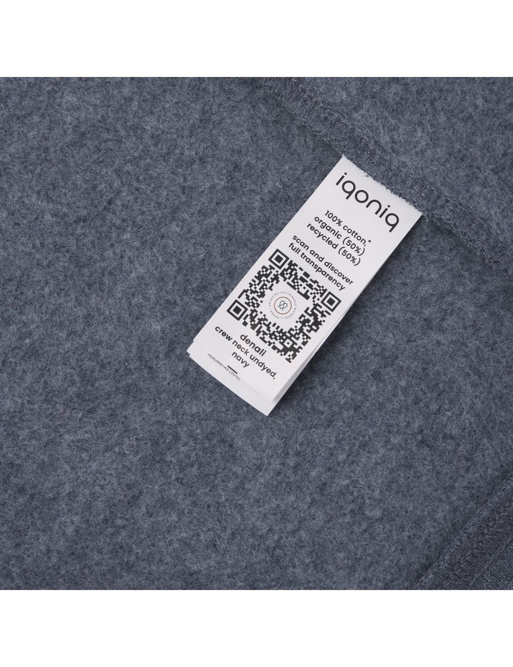 Bluza z niebarwionej bawełny z recyklingu...