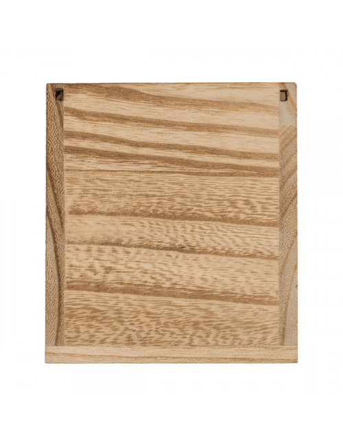 Świeca w drewnianym pudełku Silia, brązowy 