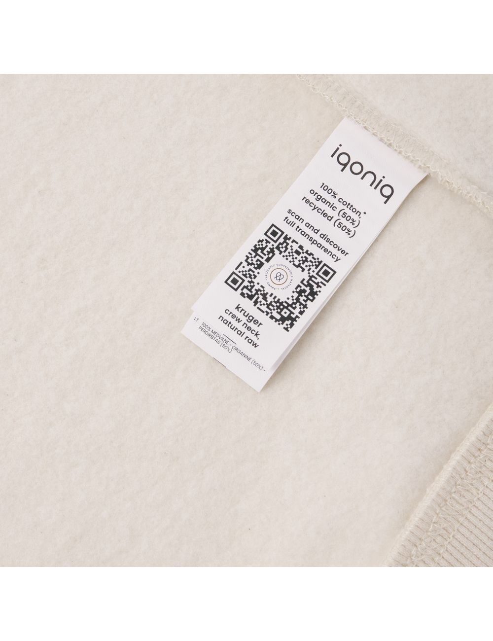 Luźna bluza z bawełny z recyklingu Iqoniq Kruger