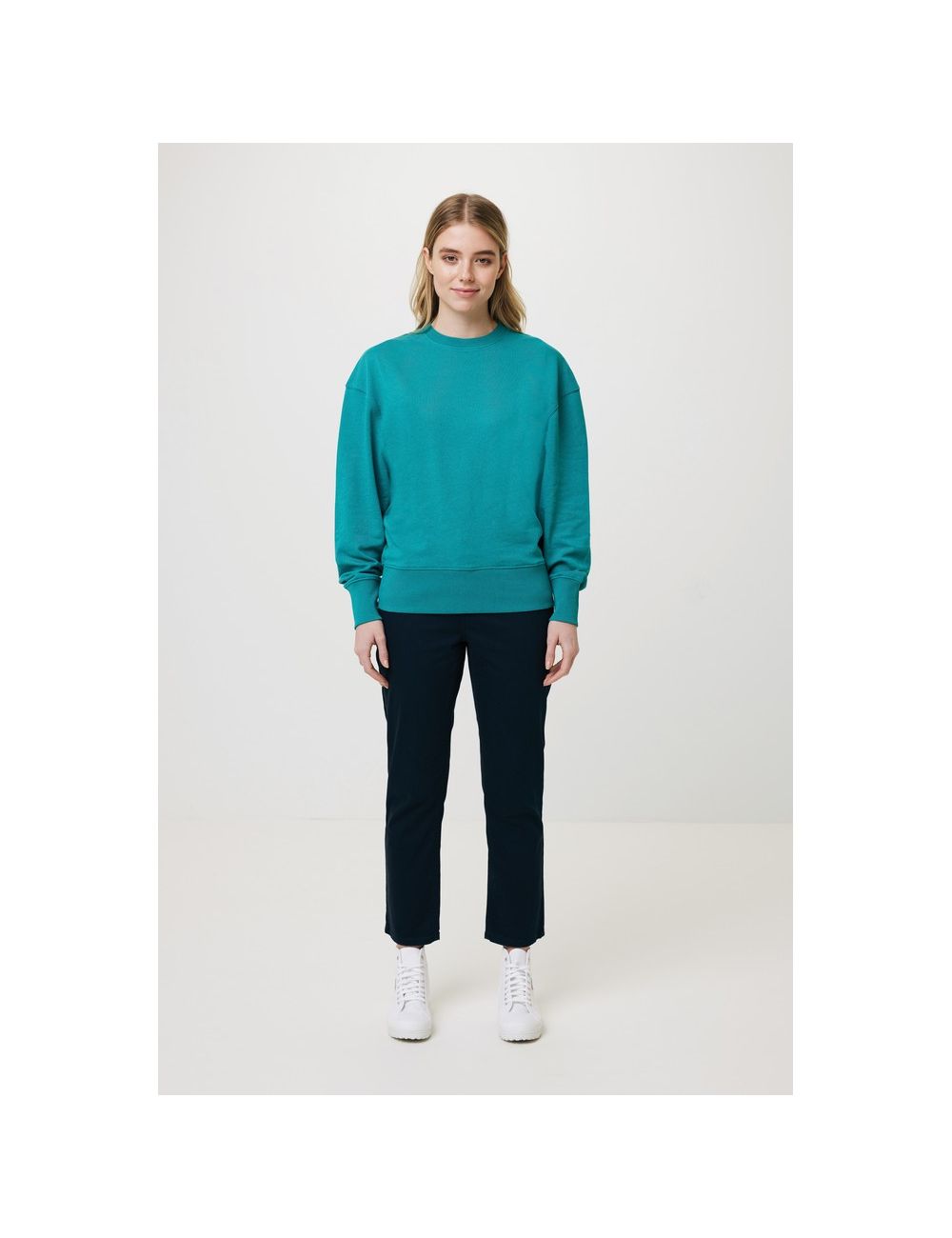 Luźna bluza z bawełny z recyklingu Iqoniq Kruger