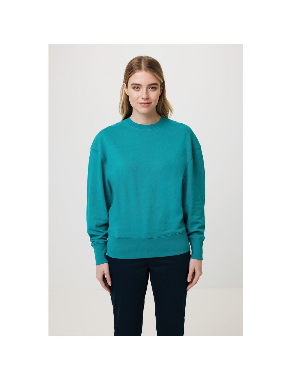 Luźna bluza z bawełny z recyklingu Iqoniq Kruger