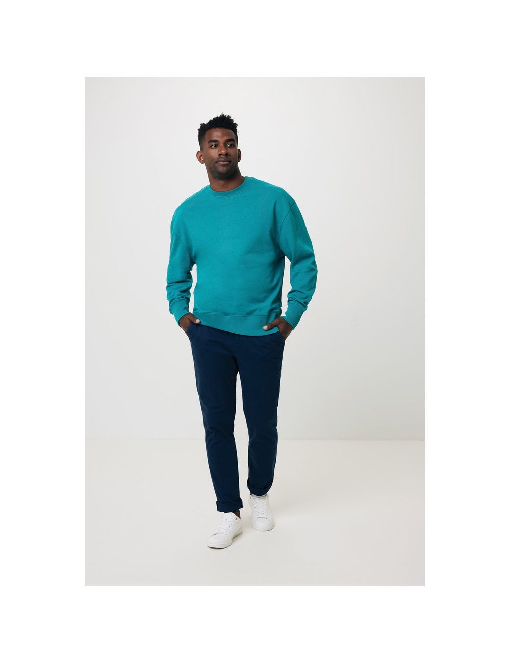 Luźna bluza z bawełny z recyklingu Iqoniq Kruger