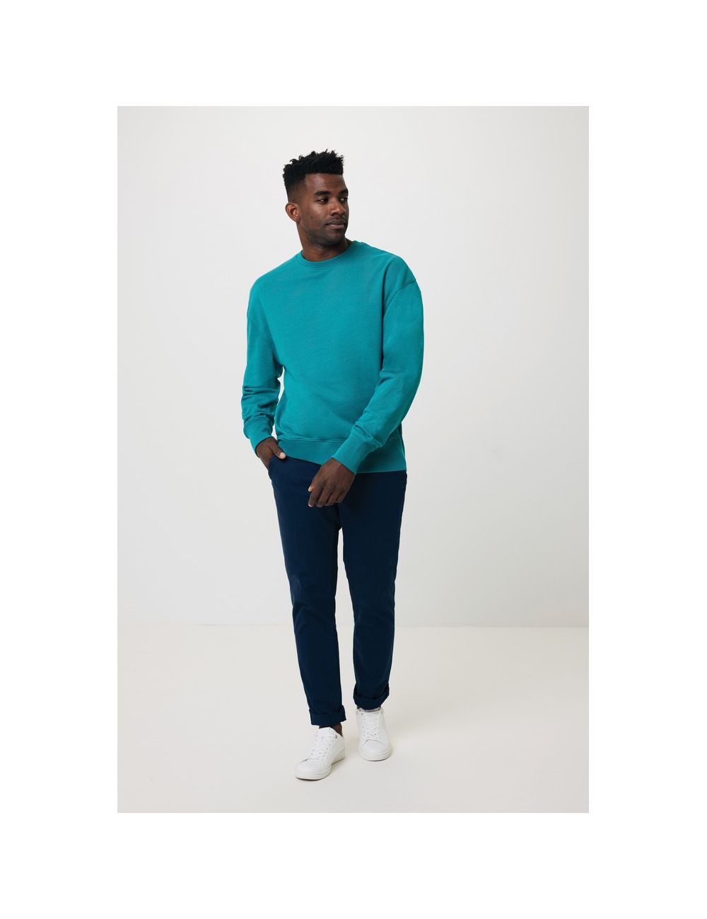 Luźna bluza z bawełny z recyklingu Iqoniq Kruger