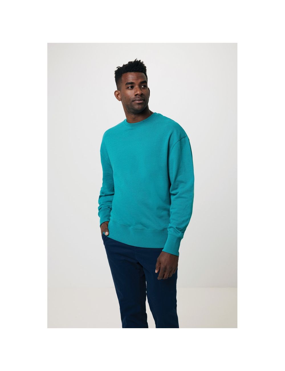 Luźna bluza z bawełny z recyklingu Iqoniq Kruger