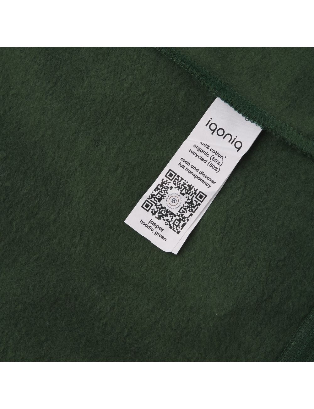 Bluza z kapturem z bawełny z recyklingu Iqoniq...