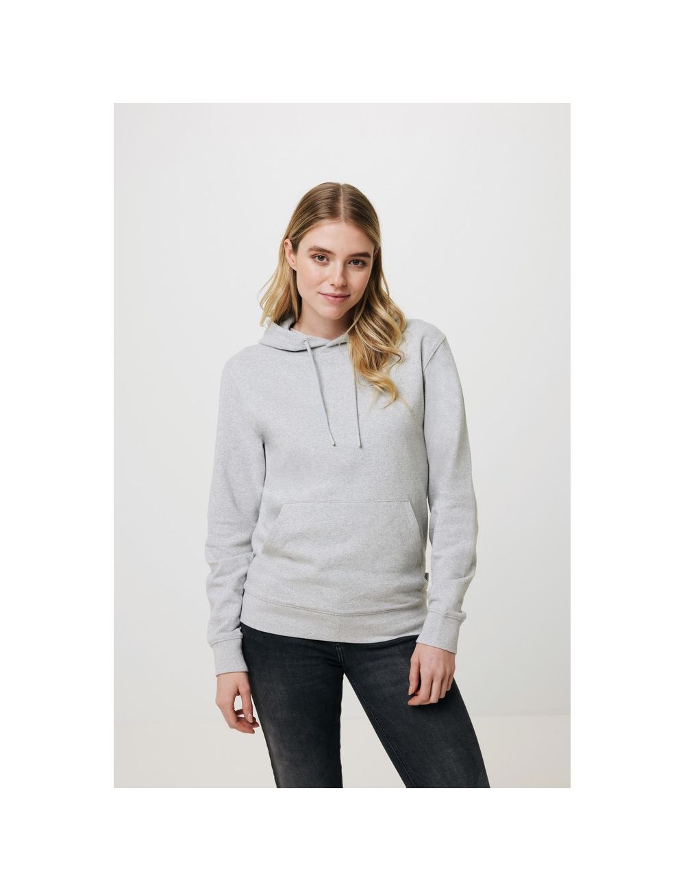 Bluza z kapturem z niebarwionej bawełny z...