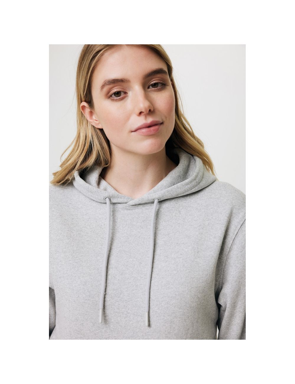 Bluza z kapturem z niebarwionej bawełny z...