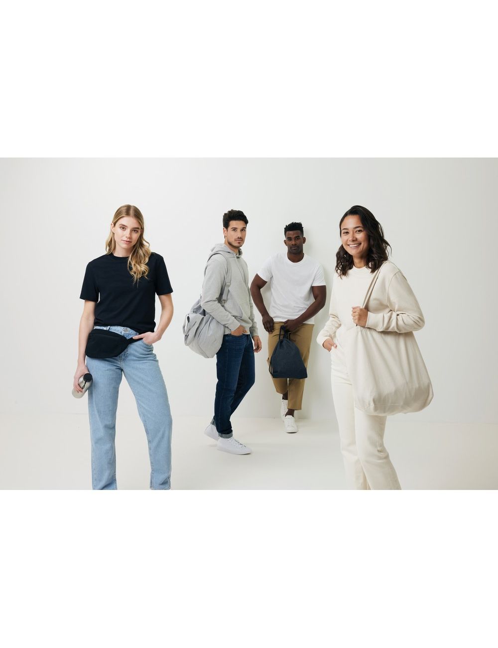 Bluza z kapturem z niebarwionej bawełny z...