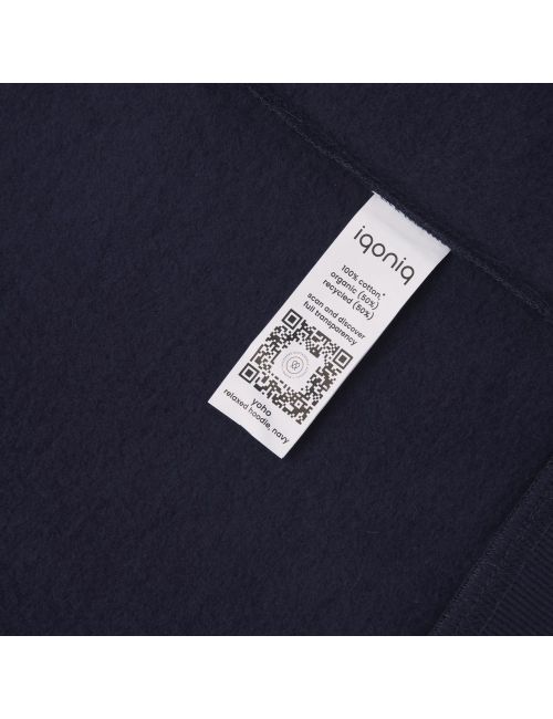 Luźna bluza z kapturem z bawełny z recyklingu Iqoniq Yoho